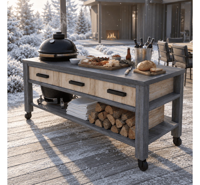 DIY Outdoor Kitchen Table Plans - Wooden Kitchen Instructions