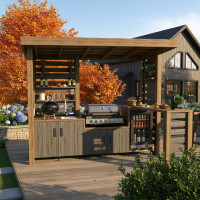 Step-by-Step Plans for a Wooden Outdoor Kitchen - Digital Download Only Step-by-Step Plans for a Wooden Outdoor Kitchen - Digital Download Only