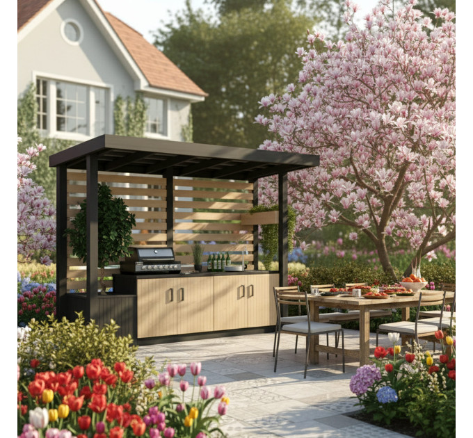 DIY Wooden Outdoor Kitchen Plans - Digital Download