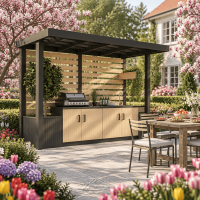 DIY Wooden Outdoor Kitchen Plans - Digital Download Only
