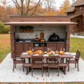 DIY Grill Shelter Plans – BBQ Shed Kit with Closing Panels