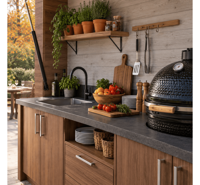 DIY Grill Shelter Plans – BBQ Shed Kit with Closing Panels