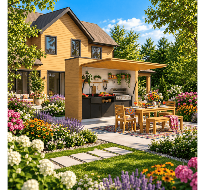 Build Your Own BBQ Haven: DIY Grill Shed Station - Instant Digital Download