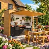 BBQ closable space, DIY Grill Shed Station - Digital Download Only