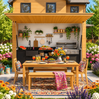 BBQ closable space, DIY Grill Shed Station - Digital Download Only BBQ closable space, DIY Grill Shed Station - Digital Download Only