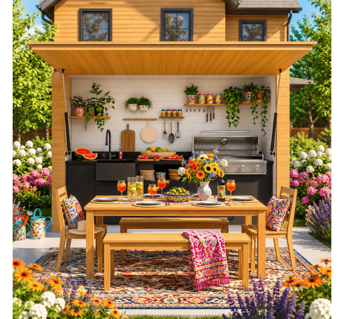 Build Your Own BBQ Haven: DIY Grill Shed Station - Instant Digital Download