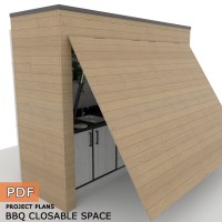 DIY Grill Shelter with Closing Panels, BBQ Shed - Digital Download Only