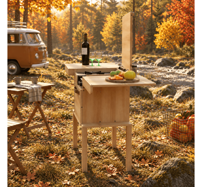 Create Your Own Portable Camping Kitchen with Digital Downloads