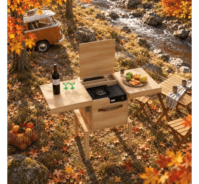 Create Your Own Portable Camping Kitchen with Digital Downloads