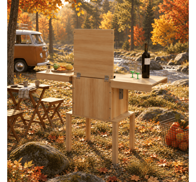 Create Your Own Portable Camping Kitchen with Digital Downloads