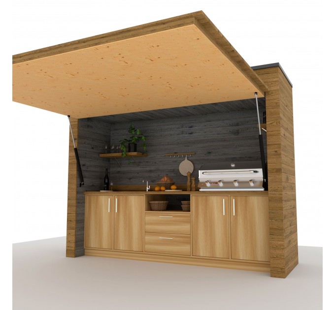 Build Your Own BBQ Haven: DIY Grill Shed Station - Instant Digital Download