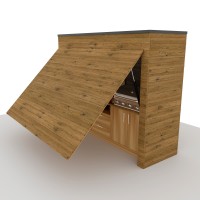 BBQ closable space, DIY Grill Shed Station - Digital Download Only