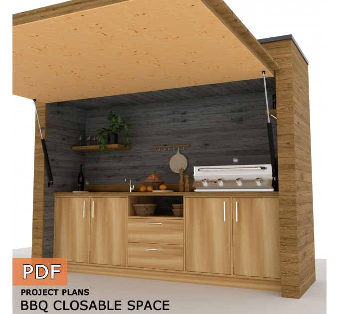 Build Your Own BBQ Haven: DIY Grill Shed Station - Instant Digital Download