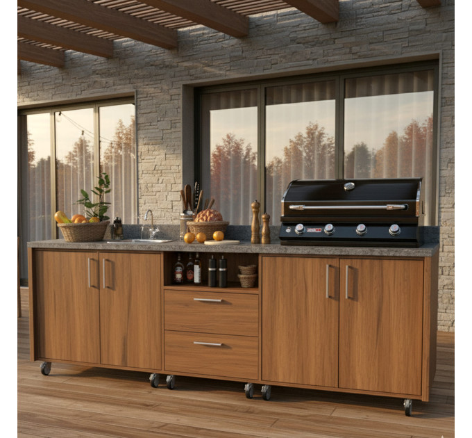Get Your DIY Grill Cabinet, Grill Table, and Outdoor Kitchen Plans Here