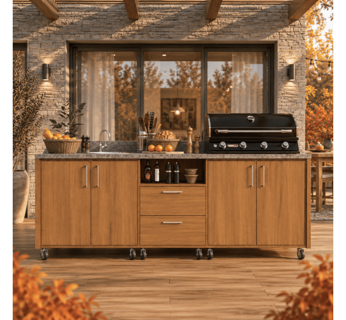 Get Your DIY Grill Cabinet, Grill Table, and Outdoor Kitchen Plans Here