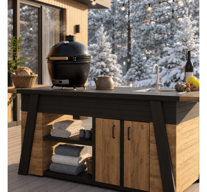 DIY Grill Shed Station & BBQ Kitchen Table - Download Your Plans Today