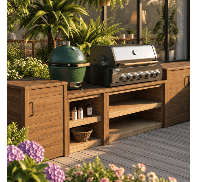 DIY Modular Outdoor Kitchen and BBQ Table - Download Your Plans Instantly