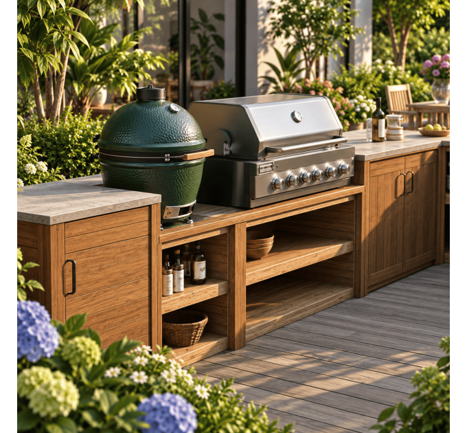 DIY Modular Outdoor Kitchen and BBQ Table - Download Your Plans Instantly