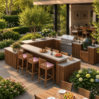 Module outdoor kitchen, bbq table - Digital Download Only