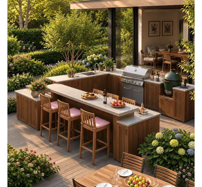 DIY Modular Outdoor Kitchen and BBQ Table - Download Your Plans Instantly