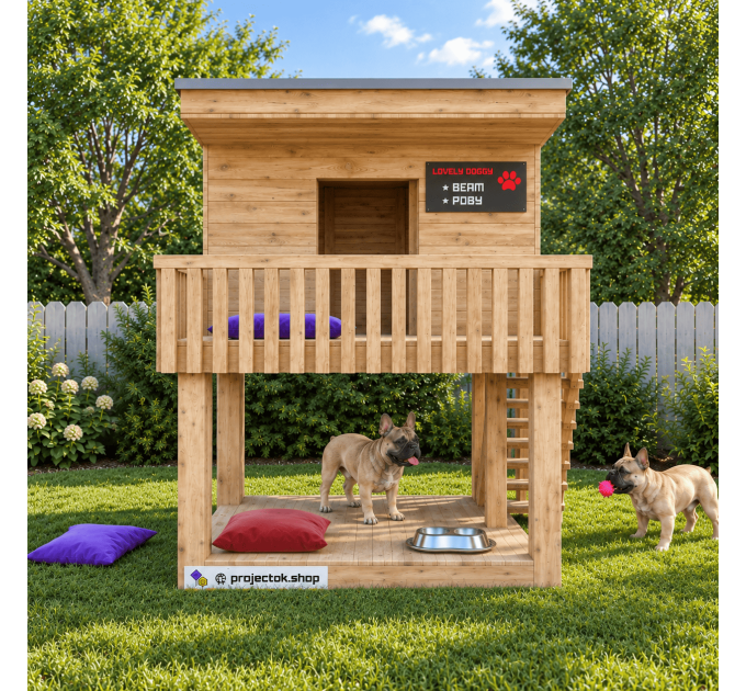 DIY wooden doghouse instructions, Wooden dog house, Outdoor dog house, Luxury dog houses, Dog house bed - Digital Download Only