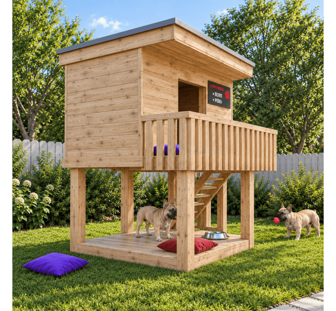 DIY wooden doghouse instructions, Wooden dog house, Outdoor dog house, Luxury dog houses, Dog house bed - Digital Download Only