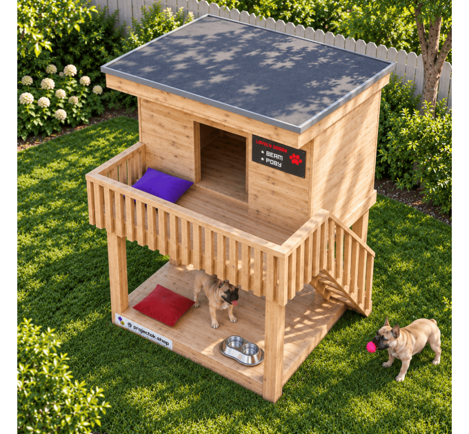 DIY wooden doghouse instructions, Wooden dog house, Outdoor dog house, Luxury dog houses, Dog house bed - Digital Download Only