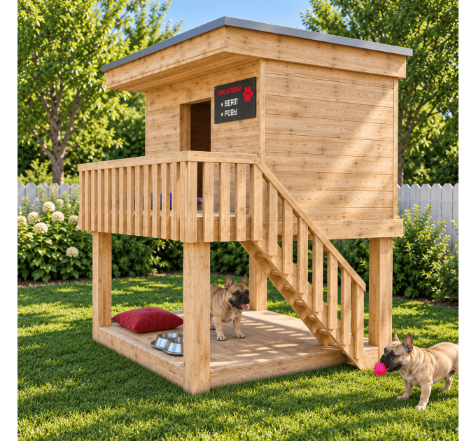 DIY wooden doghouse instructions, Wooden dog house, Outdoor dog house, Luxury dog houses, Dog house bed - Digital Download Only