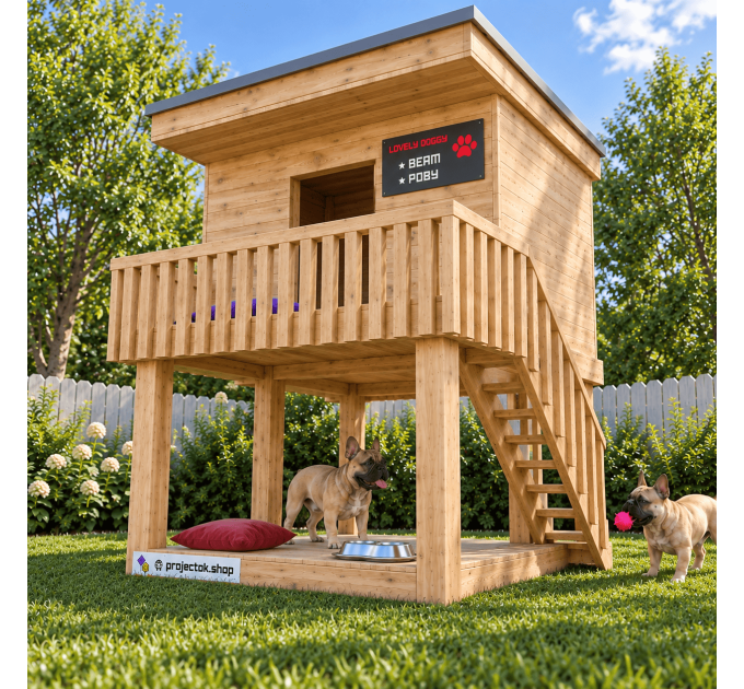 DIY wooden doghouse instructions, Wooden dog house, Outdoor dog house, Luxury dog houses, Dog house bed - Digital Download Only
