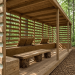 Modern pergola, patio plan, shelter plan, covered shelter, outdoor house, pavilion plan - Digital Download Only