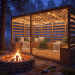 Modern patio plan, shelter plan, covered shelter, outdoor house, pavilion plan, pergola - Digital Download Only