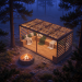 Modern patio plan, shelter plan, covered shelter, outdoor house, pavilion plan, pergola - Digital Download Only