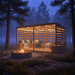 Modern patio plan, shelter plan, covered shelter, outdoor house, pavilion plan, pergola - Digital Download Only