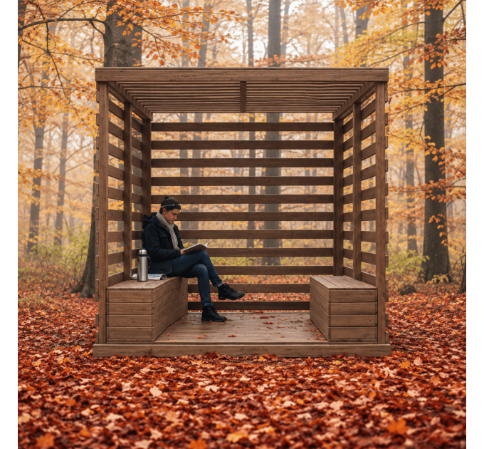 Patio plan, shelter plan, covered shelter, outdoor house, pavilion plan, modern pergola - Digital Download Only