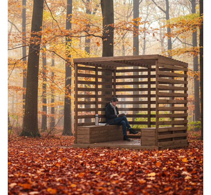 Patio plan, shelter plan, covered shelter, outdoor house, pavilion plan, modern pergola - Digital Download Only