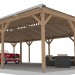 DIY Pergola, Wood gazebo plan, Complete pavilion, Gable timber frame pavilion, Gable pergola - Digital Download Only
