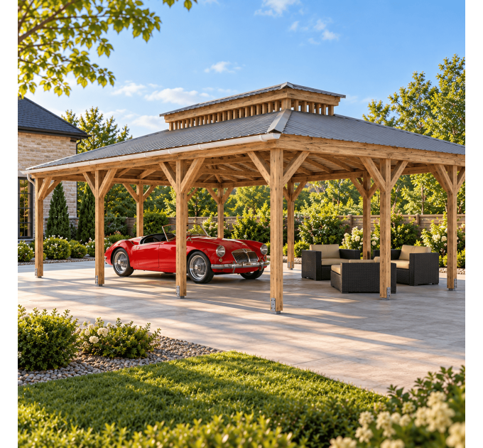 DIY Pergola, Wood gazebo plan, Complete pavilion, Gable timber frame pavilion, Gable pergola - Digital Download Only