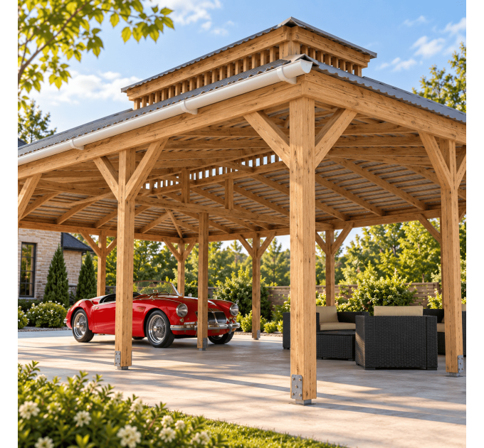 DIY Pergola, Wood gazebo plan, Complete pavilion, Gable timber frame pavilion, Gable pergola - Digital Download Only