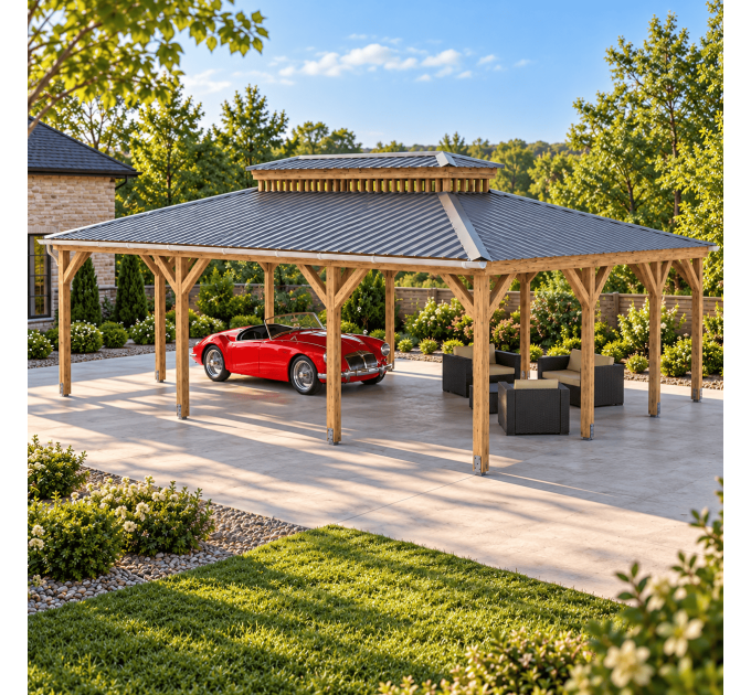 DIY Pergola, Wood gazebo plan, Complete pavilion, Gable timber frame pavilion, Gable pergola - Digital Download Only