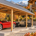 Wood gazebo plan, Gable pergola, Complete pavilion, Gable timber frame pavilion - Digital Download Only