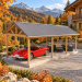 Wood gazebo plan, Gable pergola, Complete pavilion, Gable timber frame pavilion - Digital Download Only