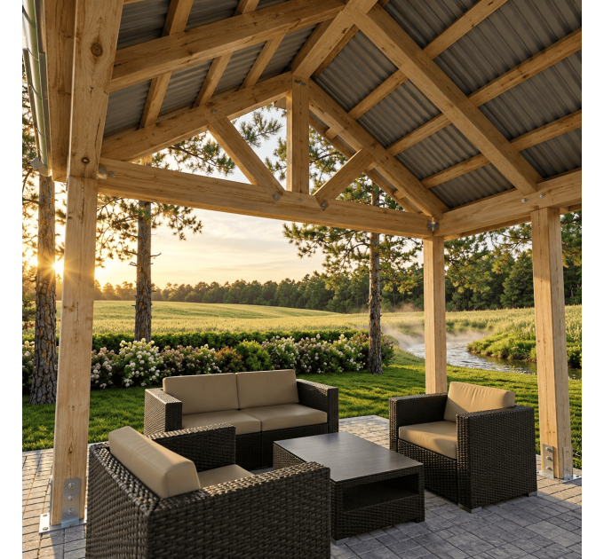 Gabled pergola, Pavilion blueprints, Family project, Gazebo drawings, Grill veranda, Gazebo plans - Digital Download Only