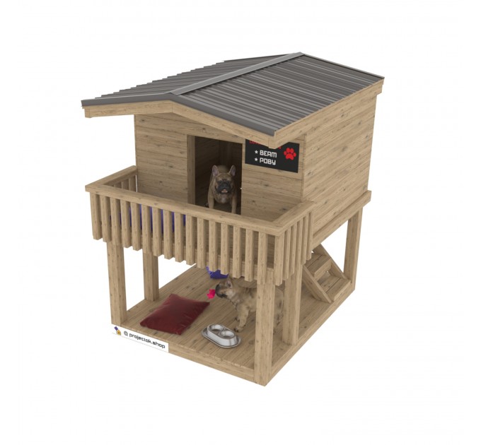 Outdoor dog house, DIY wooden doghouse instructions, Luxury dog houses, Dog house bed - Digital Download Only