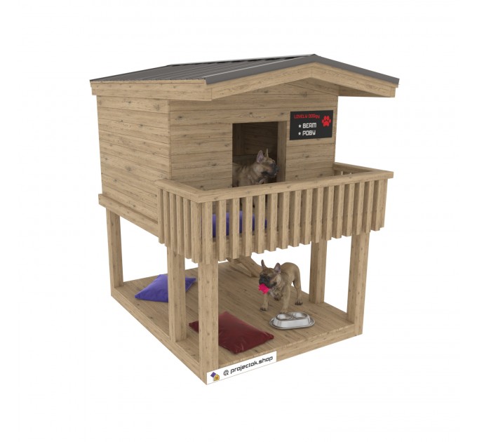 Outdoor dog house, DIY wooden doghouse instructions, Luxury dog houses, Dog house bed - Digital Download Only