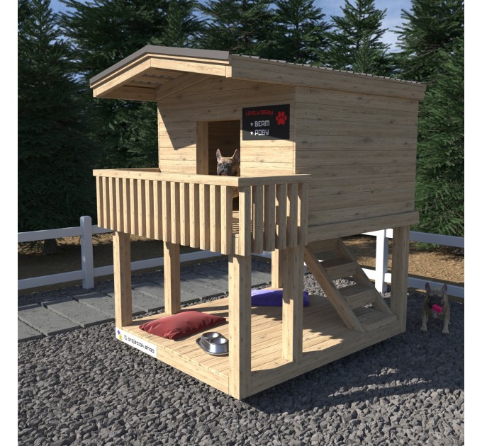 Outdoor dog house, DIY wooden doghouse instructions, Luxury dog houses, Dog house bed - Digital Download Only