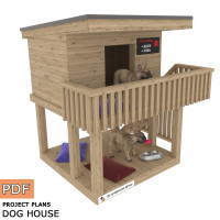 DIY wooden doghouse instructions, Wooden dog house, Outdoor dog house, Luxury dog houses, Dog house bed - Digital Download Only