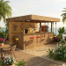 Outdoor Bar, backyard party pavilion, open-air bar, beach bar, outdoor house, party bar plan - Digital Download Only