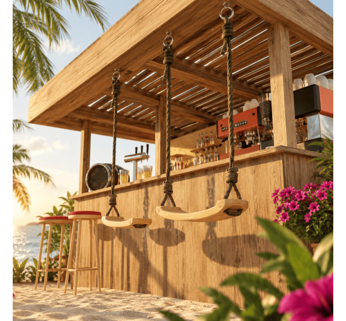 Outdoor Bar, backyard party pavilion, open-air bar, beach bar, outdoor house, party bar plan - Digital Download Only