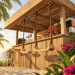 Outdoor Bar, backyard party pavilion, open-air bar, beach bar, outdoor house, party bar plan - Digital Download Only
