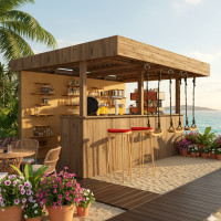 Outdoor Bar, backyard party pavilion, open-air bar, beach bar, outdoor house, party bar plan - Digital Download Only Outdoor Bar, backyard party pavilion, open-air bar, beach bar, outdoor house, party bar plan - Digital Download Only